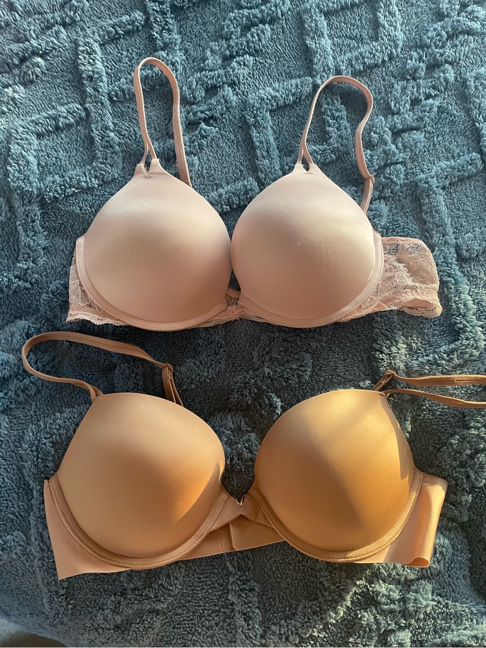 Victoria's Secret Nude & Light Pink T-Shirt Bras Duo